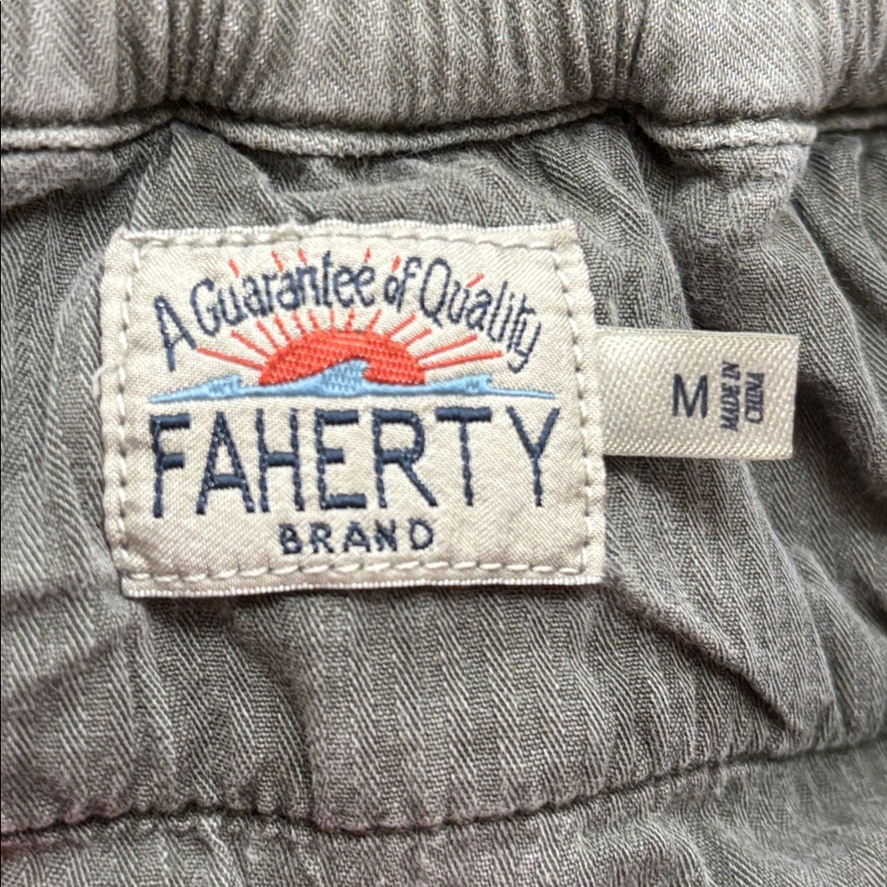 FAHERTY Essential Drawstring Pants Green Medium - image 11